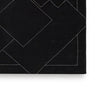 Maro Large Area Rug | Geometric Design | Low Pile | Black & White Wool 8x10