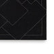 Maro Large Area Rug | Geometric Design | Low Pile | Black & White Wool 8x10