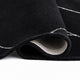 Maro Large Area Rug | Geometric Design | Low Pile | Black & White Wool 8x10