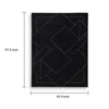 Maro Large Area Rug | Geometric Design | Low Pile | Black & White Wool 8x10