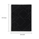 Maro Large Area Rug | Geometric Design | Low Pile | Black & White Wool 8x10