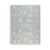 Dyni Large Area Rug | Geometric | Coastal Blue & Ivory Wool Polyester 8x10