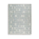 Dyni Large Area Rug | Geometric | Coastal Blue & Ivory Wool Polyester 8x10