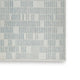 Dyni Large Area Rug | Geometric | Coastal Blue & Ivory Wool Polyester 8x10
