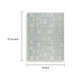 Dyni Large Area Rug | Geometric | Coastal Blue & Ivory Wool Polyester 8x10