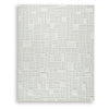 Risa Large Area Rug | Geometric Motifs | Ivory Wool Cotton Blend 8x10