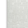 Risa Large Area Rug | Geometric Motifs | Ivory Wool Cotton Blend 8x10