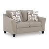 Wecy Loveseat w 2 Pillows | Foam Fill Taupe Gray Polyester | 68"