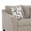 Wecy Loveseat w 2 Pillows | Foam Fill Taupe Gray Polyester | 68"