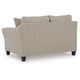 Wecy Loveseat w 2 Pillows | Foam Fill Taupe Gray Polyester | 68"