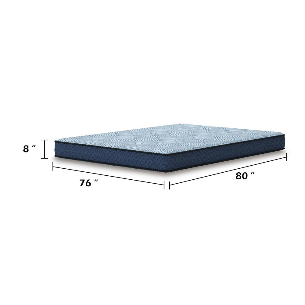 Peko King Tight Top Mattress | Blue Hyper Cool Stretch Knit Cover 8"