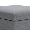 Beil Modular Oversize Accent Ottoman | Foam Seat | Gray Nuvella 52"