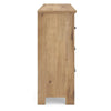 Maki 6 Drawer Wide Dresser | Bronze Hardware | Tan Brown Cottage Finish