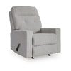 Skio Maunal Rocker Recliner Chair | Foam Fill Seat | Stone Gray Nuvella