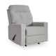 Skio Maunal Rocker Recliner Chair | Foam Fill Seat | Stone Gray Nuvella