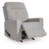 Skio Maunal Rocker Recliner Chair | Foam Fill Seat | Stone Gray Nuvella