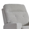 Skio Maunal Rocker Recliner Chair | Foam Fill Seat | Stone Gray Nuvella