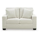 Gesi Loveseat w 2 Pillows | Track Arms | Foam Fill Ivory Corduroy 62"