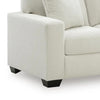 Gesi Loveseat w 2 Pillows | Track Arms | Foam Fill Ivory Corduroy 62"