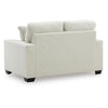 Gesi Loveseat w 2 Pillows | Track Arms | Foam Fill Ivory Corduroy 62"