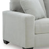 Gesi Loveseat w 2 Pillows | Track Arms | Foam Fill Gray Corduroy 62"