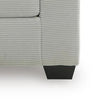 Gesi Loveseat w 2 Pillows | Track Arms | Foam Fill Gray Corduroy 62"