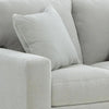 Gesi Loveseat w 2 Pillows | Track Arms | Foam Fill Gray Corduroy 62"