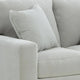 Gesi Loveseat w 2 Pillows | Track Arms | Foam Fill Gray Corduroy 62"