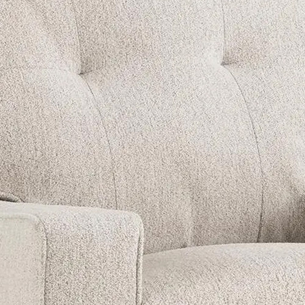 Bonny Rocking Recliner Chair | Manual Pull Tab | Stone Beige Polyester