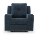 Daso Zero Wall Recliner Chair | Manual Pull Tab | Ink Blue Polyester