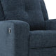 Daso Zero Wall Recliner Chair | Manual Pull Tab | Ink Blue Polyester