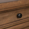 Rowy Oversized Nightst& for Bedroom | USB Ports | 3 Drawers | Medium Brown