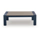 Eina Outdoor Cocktail Table | 48" Slatted Top | Navy Blue & Driftwood