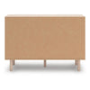 Rox 51" Dresser | 6 Drawers | Floral Accent Fronts | Black Knobs | Tan