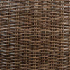 Dyan Outdoor Coffee Table | 36" Round Drum | Brown Beige Woven Wicker