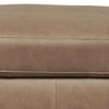Vyas Oversized Square Ottoman | Sahara Brown Top Grain Leather | 37x37