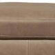 Vyas Oversized Square Ottoman | Sahara Brown Top Grain Leather | 37x37