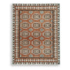 Nyas 8 x 10 Large Area Rug | Aztec Inspired Patterns | Sienna & Ivory
