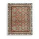 Nyas 8 x 10 Large Area Rug | Aztec Inspired Patterns | Sienna & Ivory