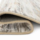 Myas 8 x 10 Large Area Rug | Memory Foam Pad | Abstract Gray Brown Faux Fur