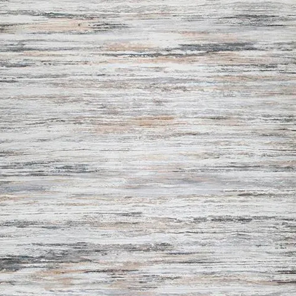 Myas 8 x 10 Large Area Rug | Memory Foam Pad | Abstract Gray Brown Faux Fur