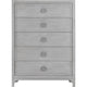 Atina Tall Dresser Chest | 5 Drawers | Curved Base | Washed White Wood