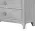 Atina Tall Dresser Chest | 5 Drawers | Curved Base | Washed White Wood