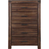 Pim Tall Dresser Chest with 5 Drawers | Solid Acacia Wood | Brown