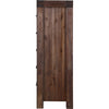 Pim Tall Dresser Chest with 5 Drawers | Solid Acacia Wood | Brown