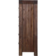 Pim Tall Dresser Chest with 5 Drawers | Solid Acacia Wood | Brown