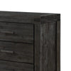 Pim Wide Dresser with 6 Drawers | Solid Acacia Wood | Graphite Gray