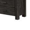 Pim Wide Dresser with 6 Drawers | Solid Acacia Wood | Graphite Gray