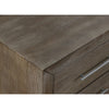 Nels Tall Dresser Chest | Plinth Base | 5 Drawers | Dark Pine Solid Wood