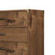 Axel Tall Dresser Chest with 5 Drawers | Metal Legs | Walnut Brown Wood